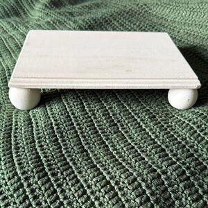 White Wooden Display Stand